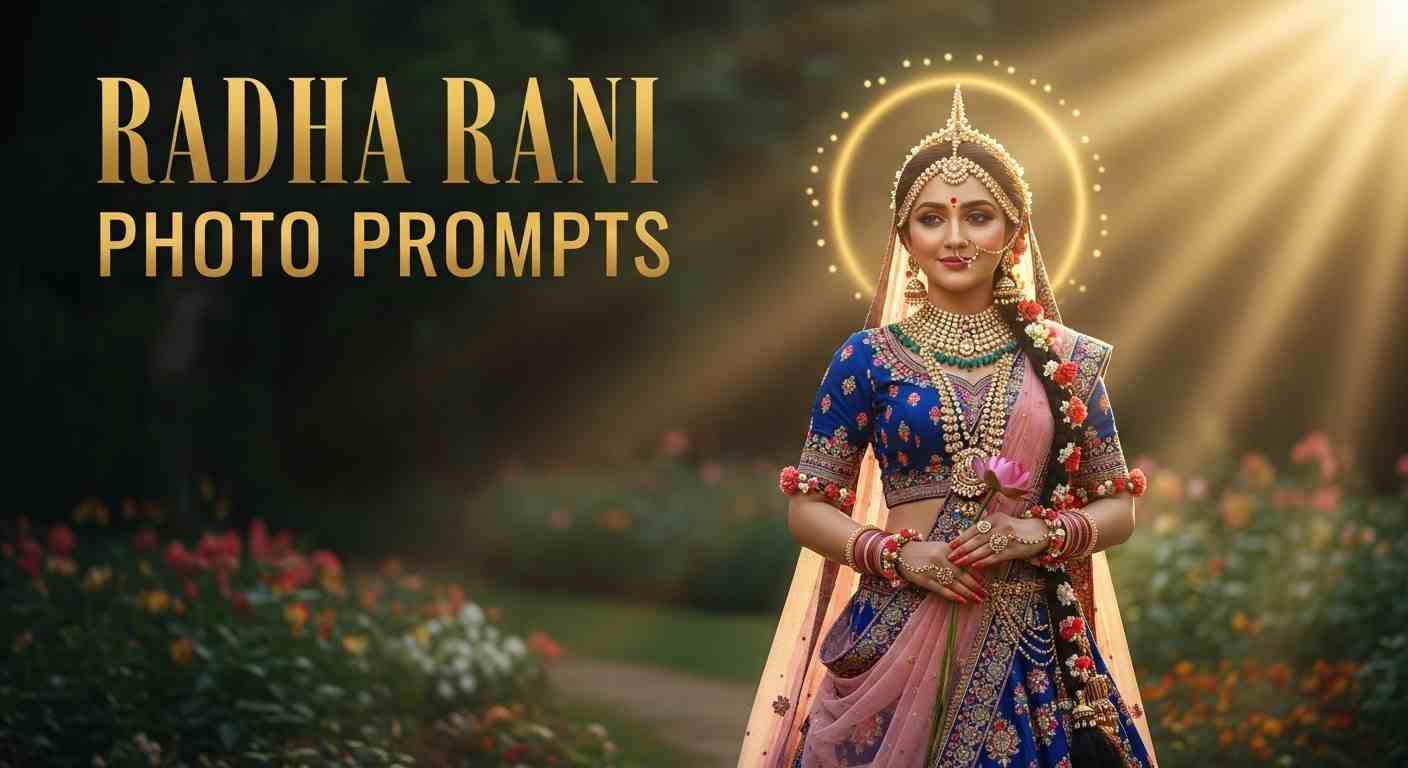 Radha Rani AI photo prompts